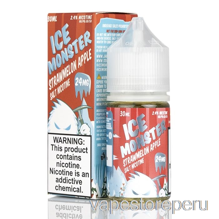 Vape Desechable Ice Melón Manzana - Sales Ice Monster - 30ml 48mg